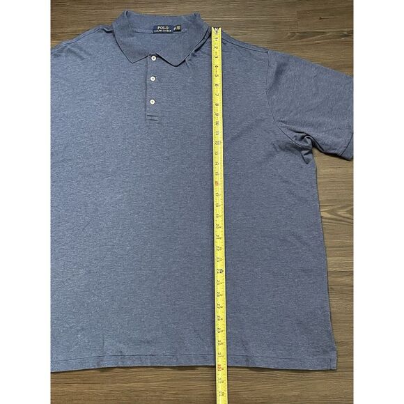 Polo Ralph Lauren 3XLT Navy Blue Short Sleeve Soft Stretch Cotton Polo Shirt - Picture 4 of 6